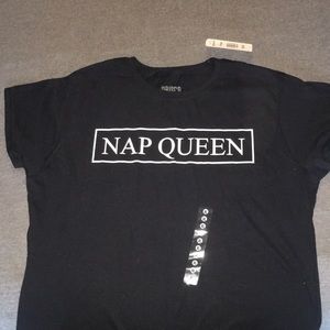 Black “Nap Queen” t-shirt